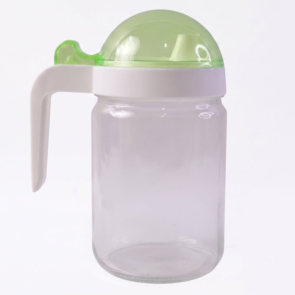 Glass Oil Bottle – 580ml Leak-Proof & Easy Pour Design