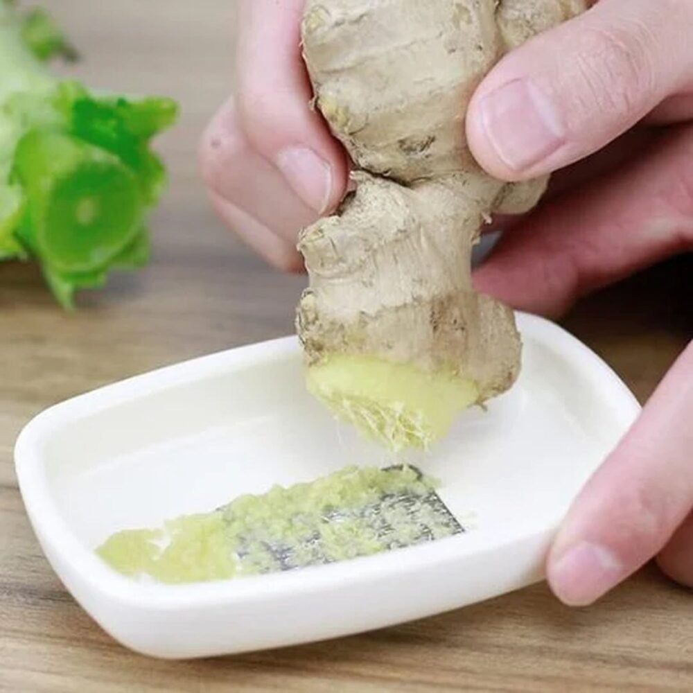GraterGarlicGraterOnion-06.jpg Multipurpose Garlic Ginger Grinding Plate – Manual Stainless Steel Tool
