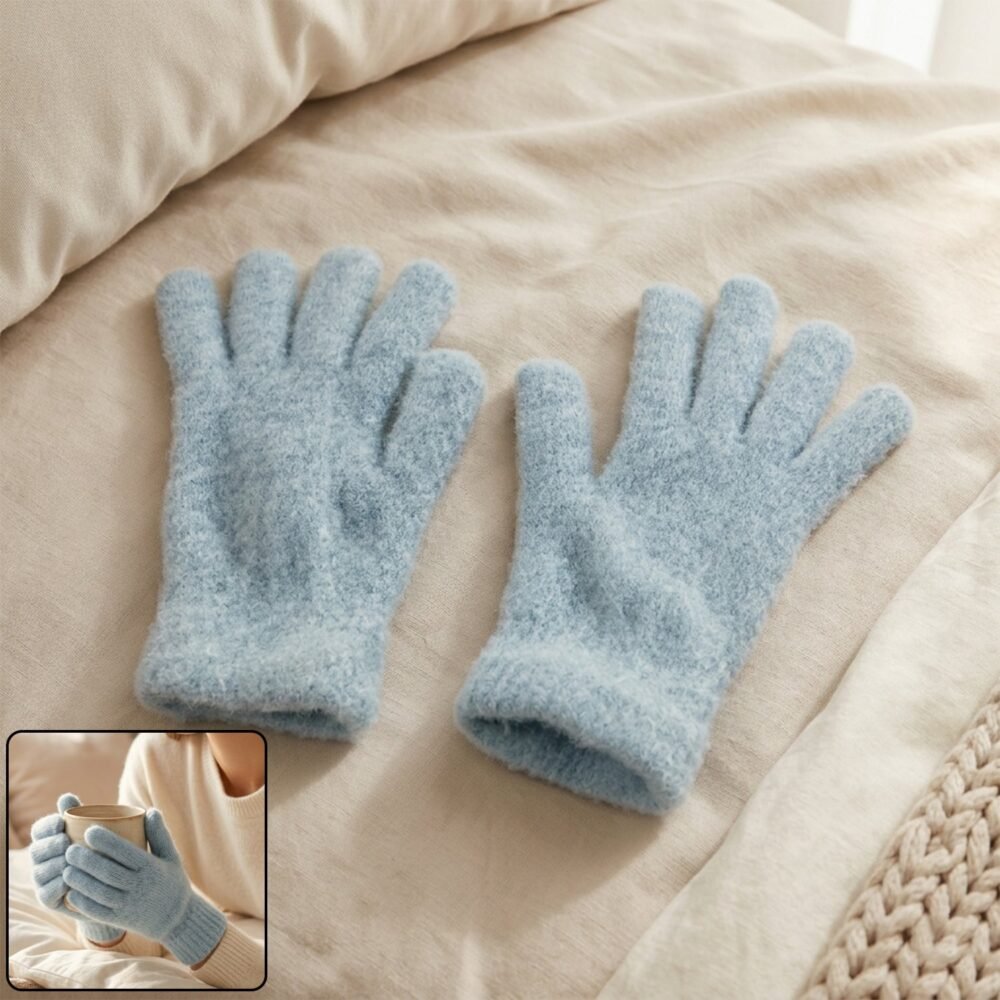 GreyHandGlove-01.jpg Fleece Winter Gloves – Cozy Full Finger Hand Warmers for Men & Women