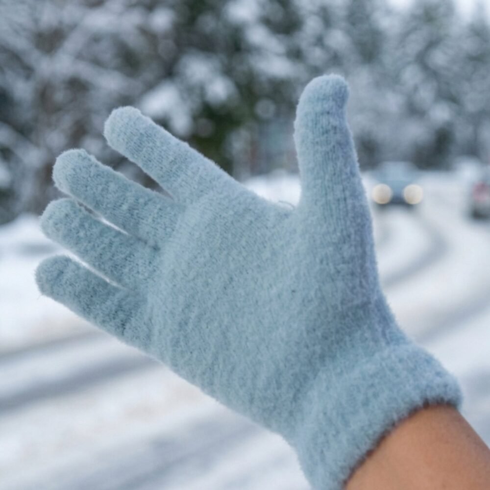 GreyHandGlove-02.jpg Fleece Winter Gloves – Cozy Full Finger Hand Warmers for Men & Women