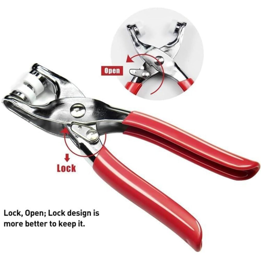 Snap Button Plier Kit – Heavy Duty with 100+ Assorted Studs