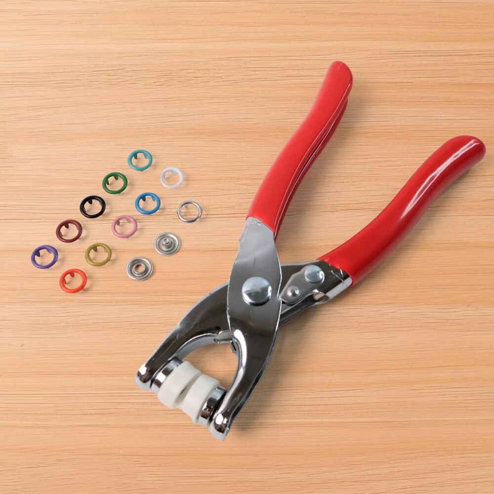 Snap Button Plier Kit – Heavy Duty with 100+ Assorted Studs