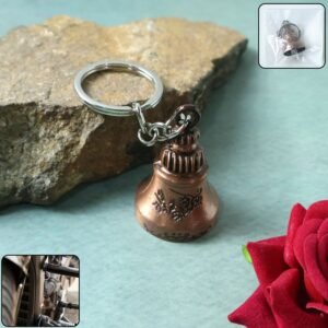 GuardianBellKeychain-WOSKU-01.jpg Bell Shape Mini Metal Keychain – Stylish Durable Key Holder