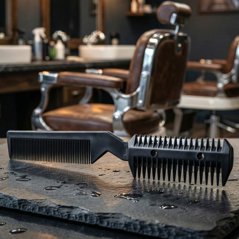 Hair-Cut-Scissor-_2_-2.jpg Hair Cutting Comb with Razor Blade – Precise Grooming Tool for Men & Women
