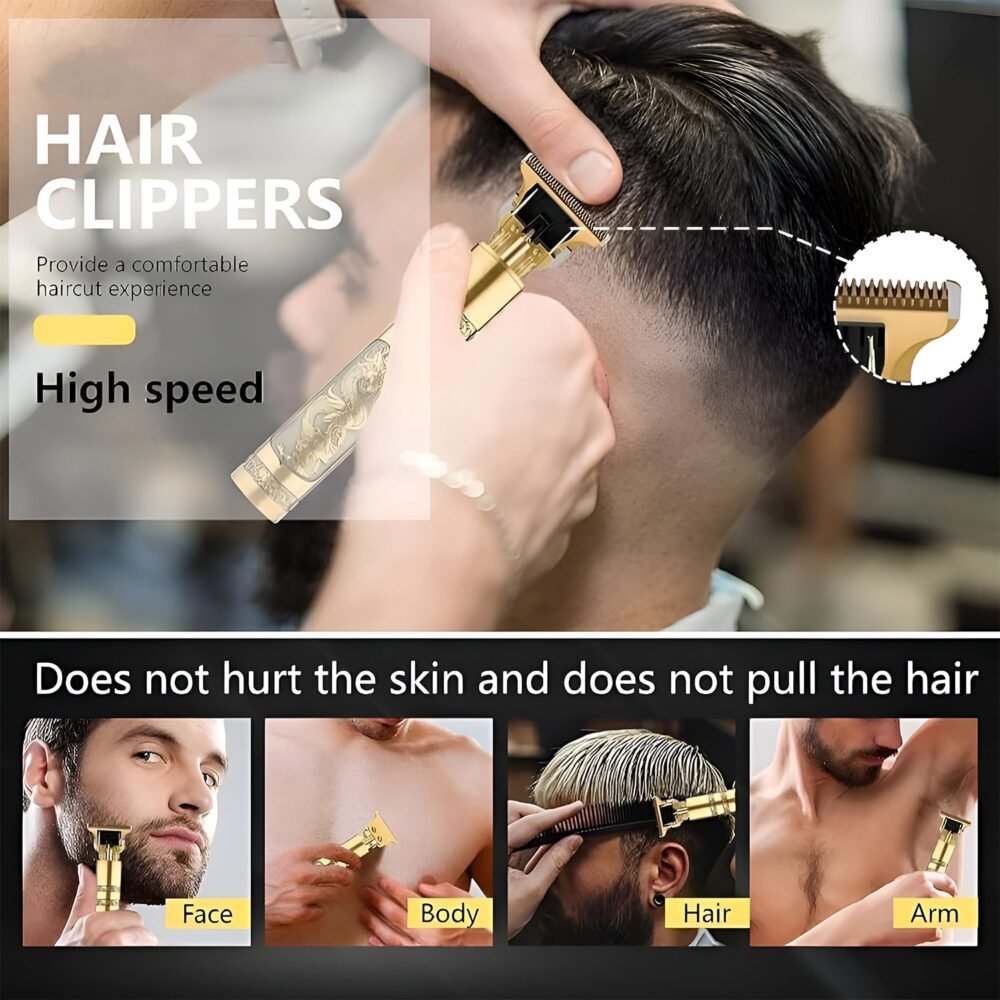 Electric Hair Trimmer – Precision Blade with Multi Comb Attachments
