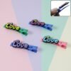 HairClip04.jpg Decorative Hair Clip Set – Stylish Text Design, Pack of 4