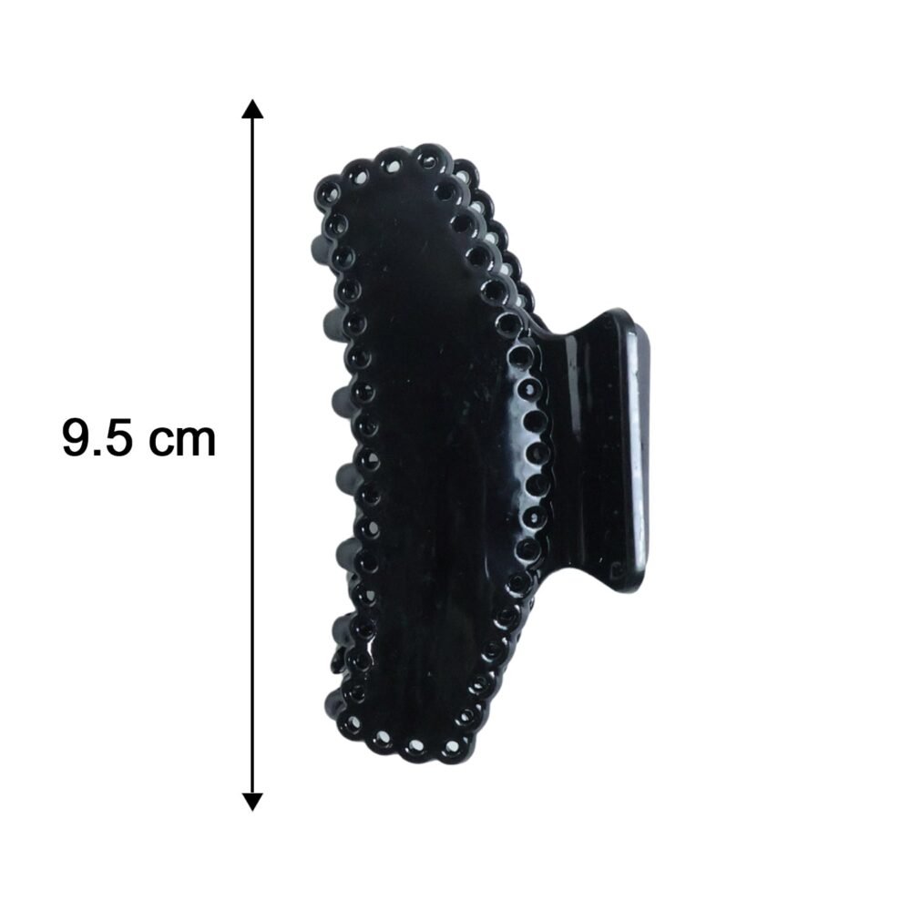 Black Hair Claw Clip – Strong Grip, Non-Slip & Stylish Design