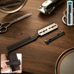 Hair Cutting Comb with Razor Blade – Precise Grooming Tool for Men & Women