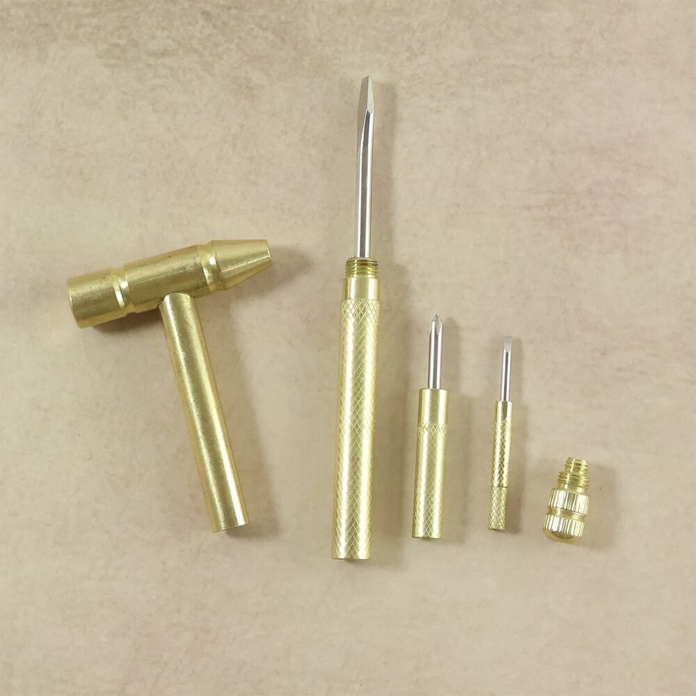 5-in-1 Small Hammer with Interchangeable Screwdriver Tips – Versatile Repair Tool