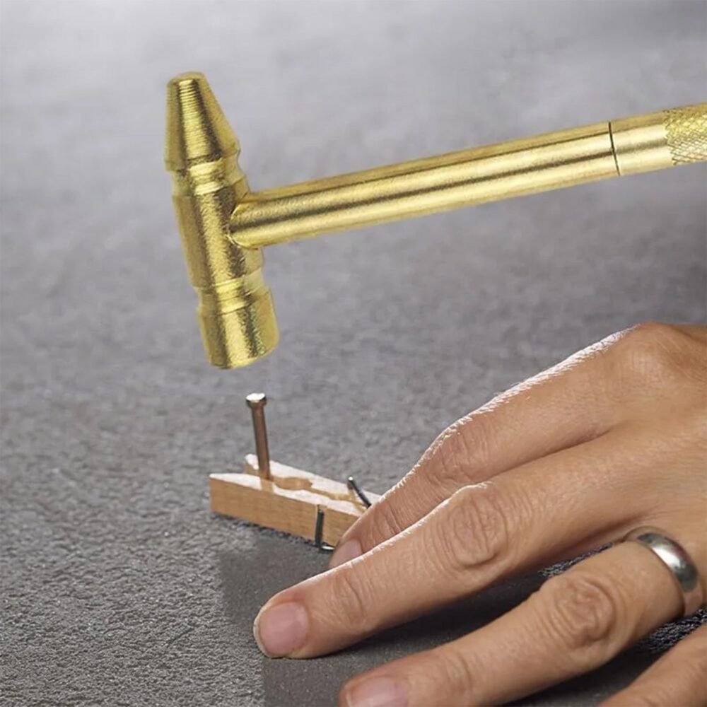 5-in-1 Small Hammer with Interchangeable Screwdriver Tips – Versatile Repair Tool