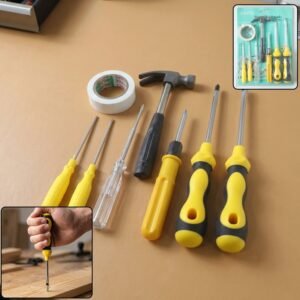 HardwareTools-WOSKU-01.jpg 8 in 1 Hand Tool Kit – Compact DIY Repair & Maintenance Set