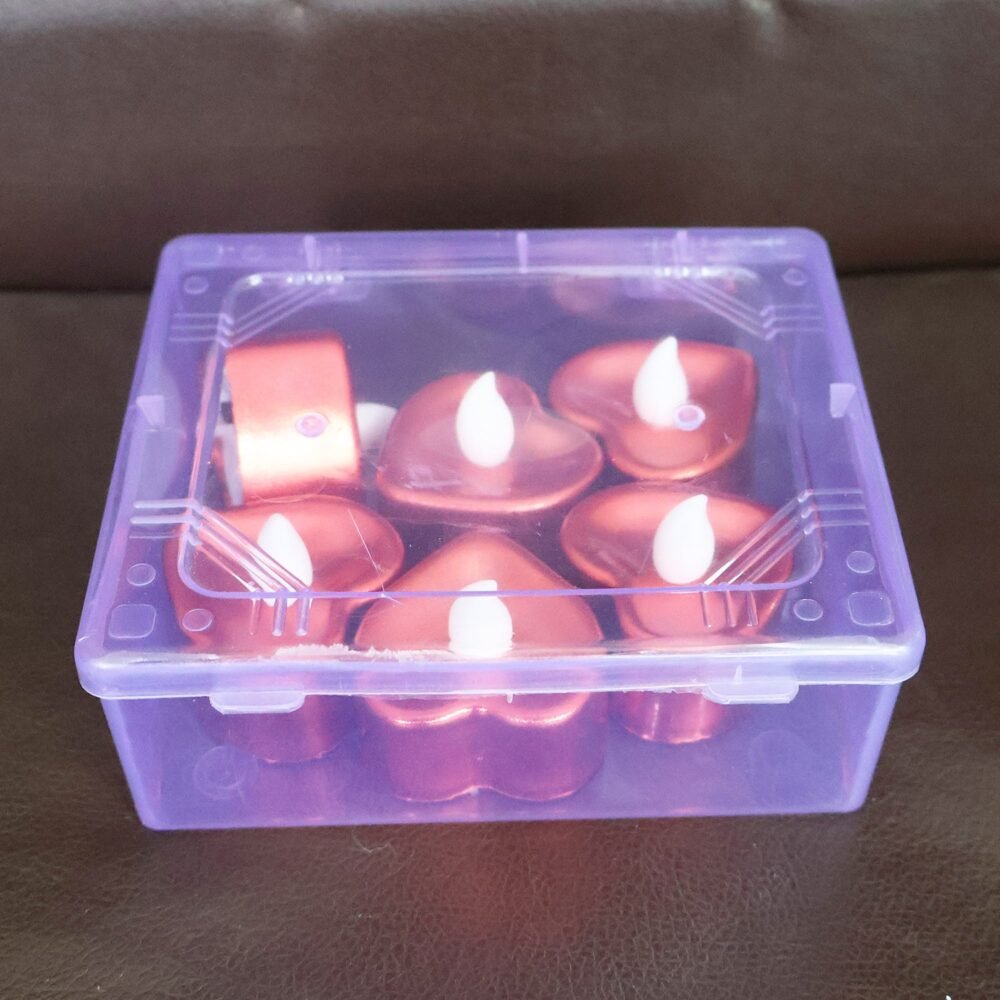 Heart Shape LED Flameless Candles – Romantic Safe Decorative Set