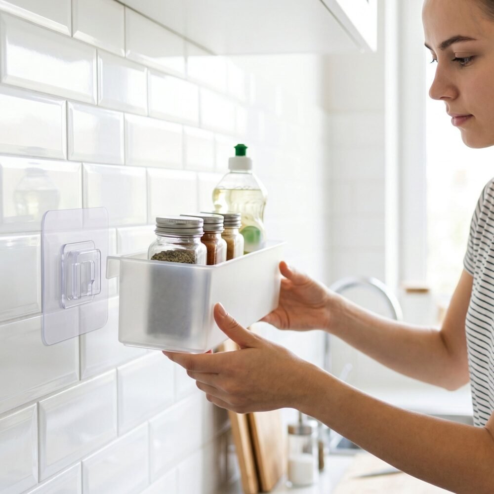 Self-Adhesive Wall Hook – Damage-Free, Strong Grip for Home