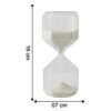 Hourglass-size.jpg Glass Hourglass Timer – Elegant 2.5-Minute Visual Focus Timer