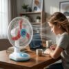 HybrideTableFan-05.jpg Rechargeable Table Fan – Portable with LED Light & Dual Power