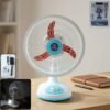 HybrideTableFan-WOSKU-01.jpg Rechargeable Table Fan – Portable with LED Light & Dual Power