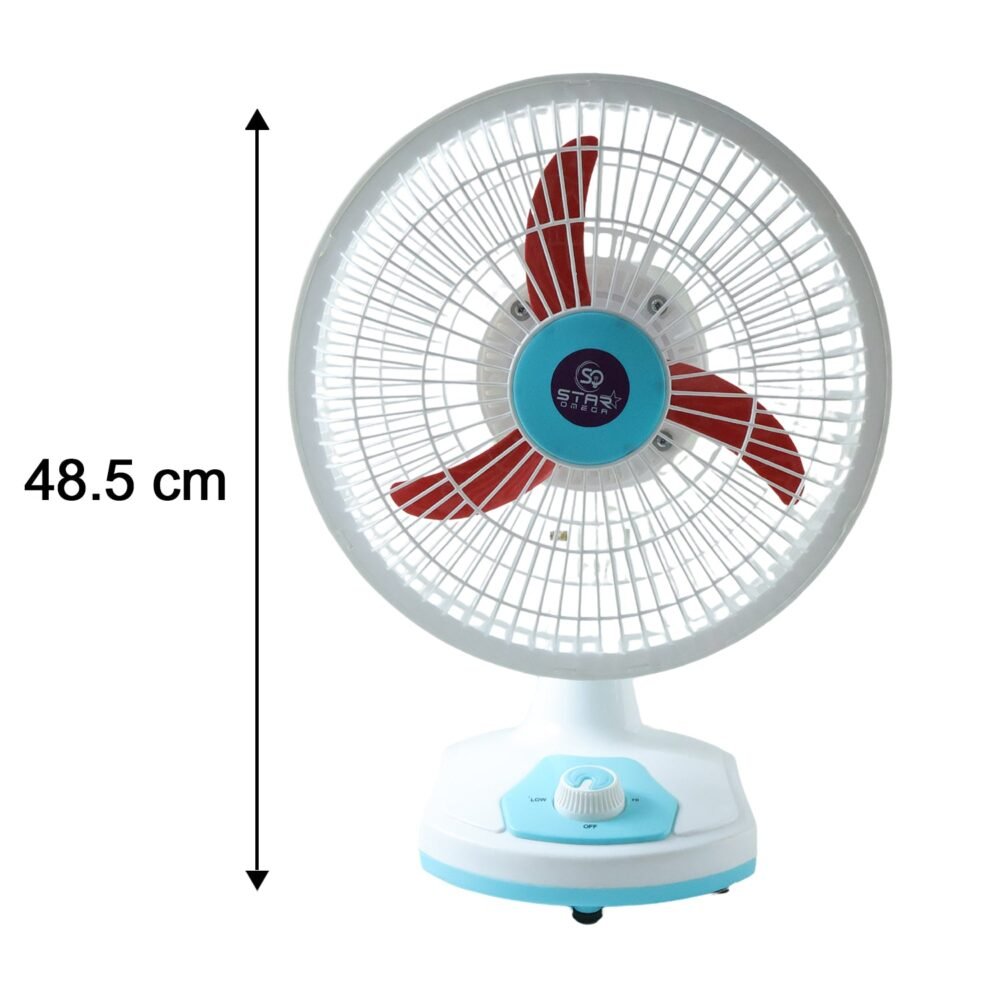HybrideTableFan-size.jpg Rechargeable Table Fan – Portable with LED Light & Dual Power