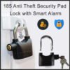 Anti Theft Pad Lock – Heavy Duty with 110dB Smart Alarm