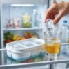 Mini Plastic 6-Cavity Ice Cube Tray – Space-Saving & Reusable