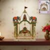 Jhula-01.jpg Pooja Jhula Mandir – Traditional Decorative Idol Swing with Bell