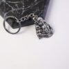 Silver Finish Bal Krishna Metal Keychain – Elegant Devotional Charm