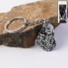 Silver Finish Bal Krishna Metal Keychain – Elegant Devotional Charm