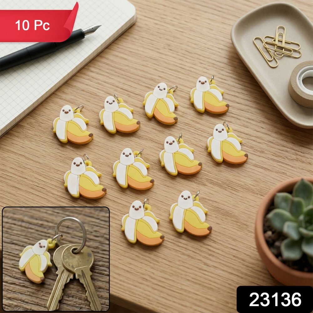 Key-Chain-Accessories-air-Banana-WOSKU-02.jpg Cartoon Banana Keychains – Cheerful 10pc Set for Bags & Keys