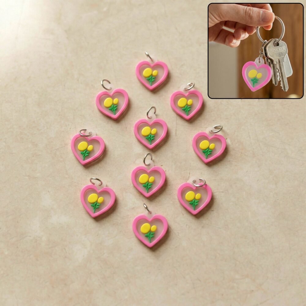 Key-Chain-Accessories-air-Heart-01-WOSKU-01.jpg Cute Heart & Flower Bag Charm Set – Versatile & Stylish