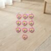KeyChainAccessoriesairHeart01-05.jpg Cute Heart & Flower Bag Charm Set – Versatile & Stylish