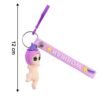 Baby Doll Silicone Keychain – Soft Cute Cartoon Charm