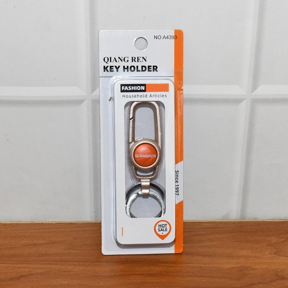 Metal Keychain Carabiner Clip – Durable Key Holder with Dual Rings