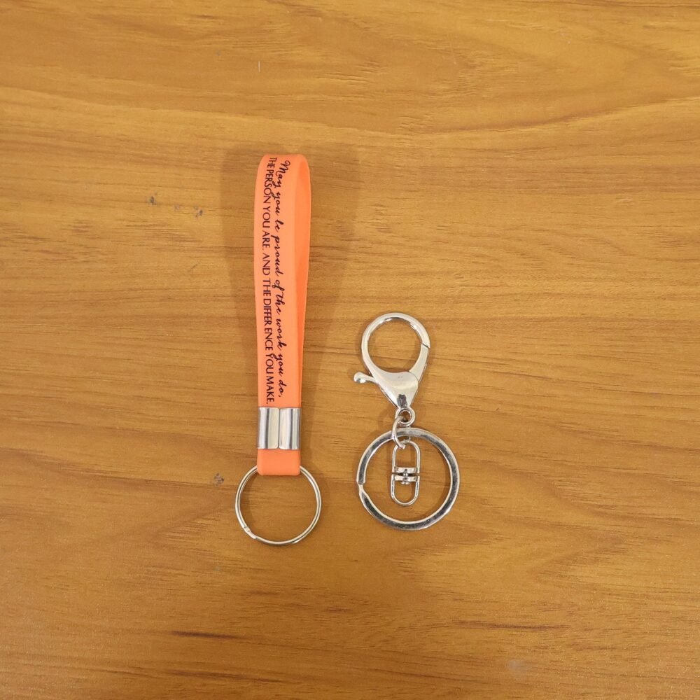 Silicone Wrist Strap Keychain – Durable & Lightweight for Daily Use