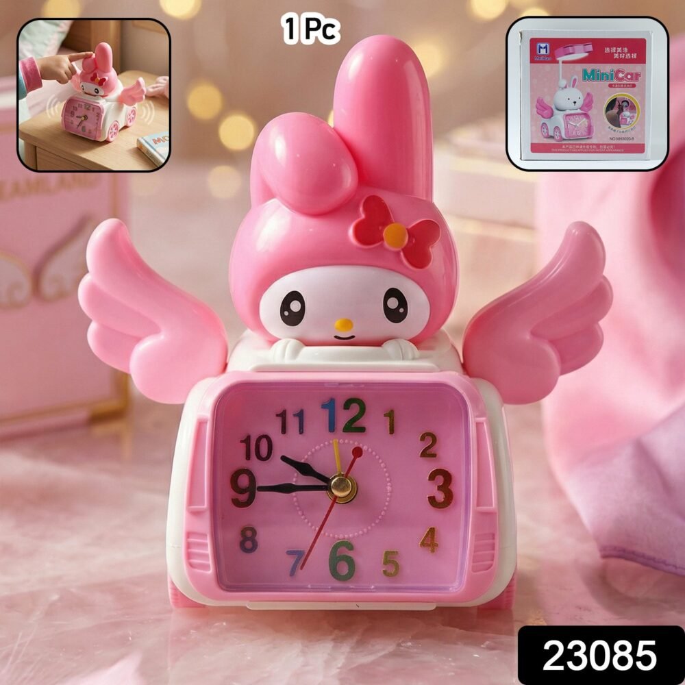Kids-Alarm-Clock-with-Car-Shape-9.jpg Kids Alarm Clock – Fun Cartoon Bunny Car Design for Bedrooms