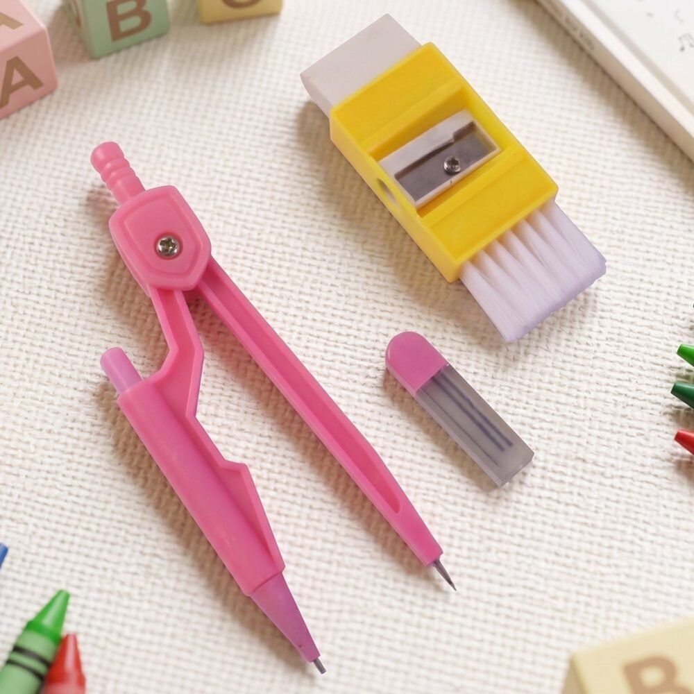 KidsCompasskit-02.jpg Kids Mini Stationery Set – Complete Geometry Tools for School