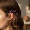 Kiss Text Hair Clip Set – Trendy 4-Piece Decorative Hair Accessories