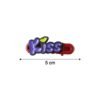 Kiss Text Hair Clip Set – Trendy 4-Piece Decorative Hair Accessories