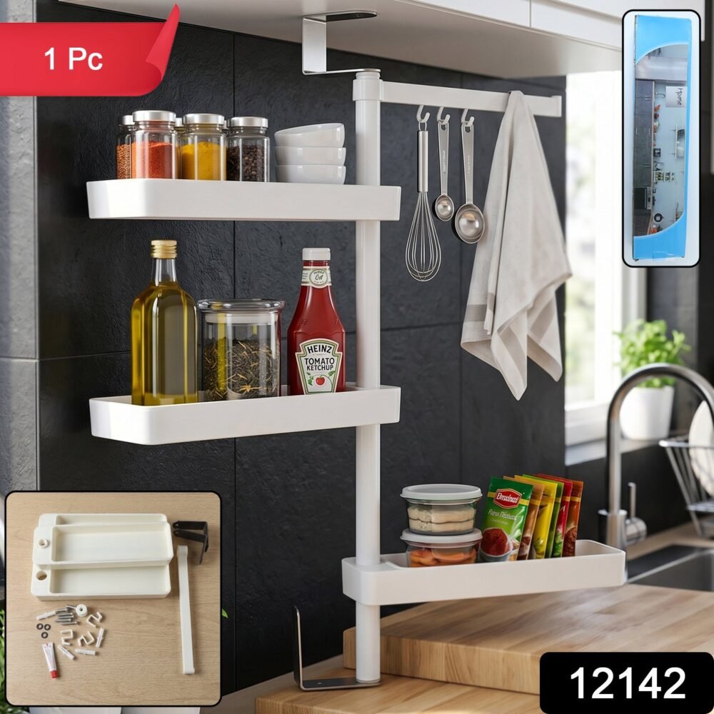 Rotating Storage Rack – 4-Tier Multipurpose Organizer