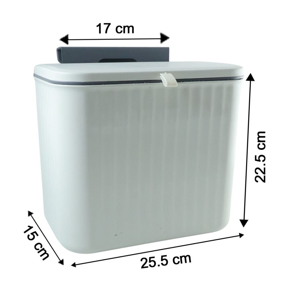KitchenDustbin-size.jpg Kitchen Dustbin – Space-Saving Wall Mounted Plastic Bin