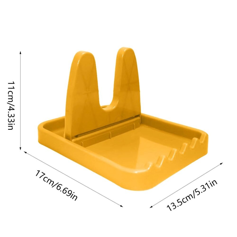 Kitchen Lid & Spoon Holder Stand – Compact & Heat-Resistant