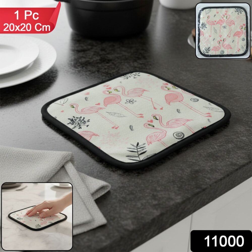 KitchenTowel-WSKU-01.jpg Heat Resistant Kitchen Pot Holder Mat – Stylish 20×20 cm Protector
