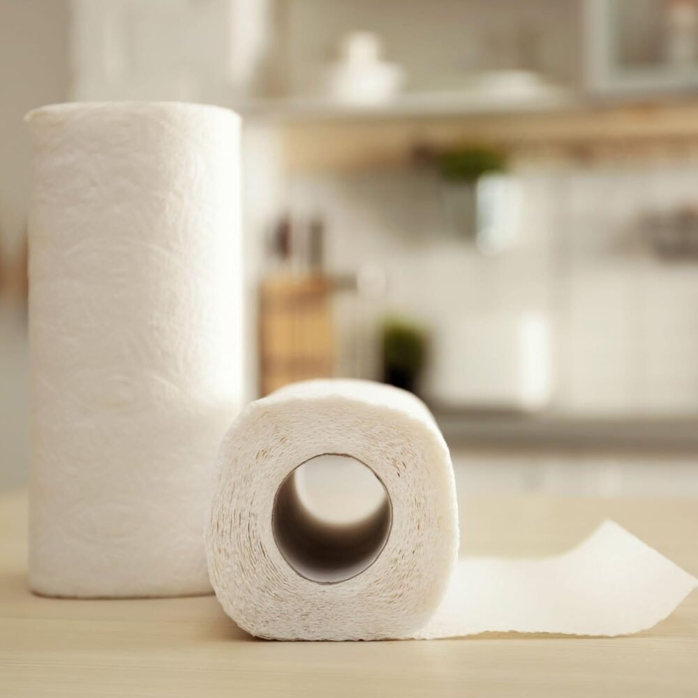 Super-Absorbent Kitchen Roll – 4 Rolls with 240 Sheets