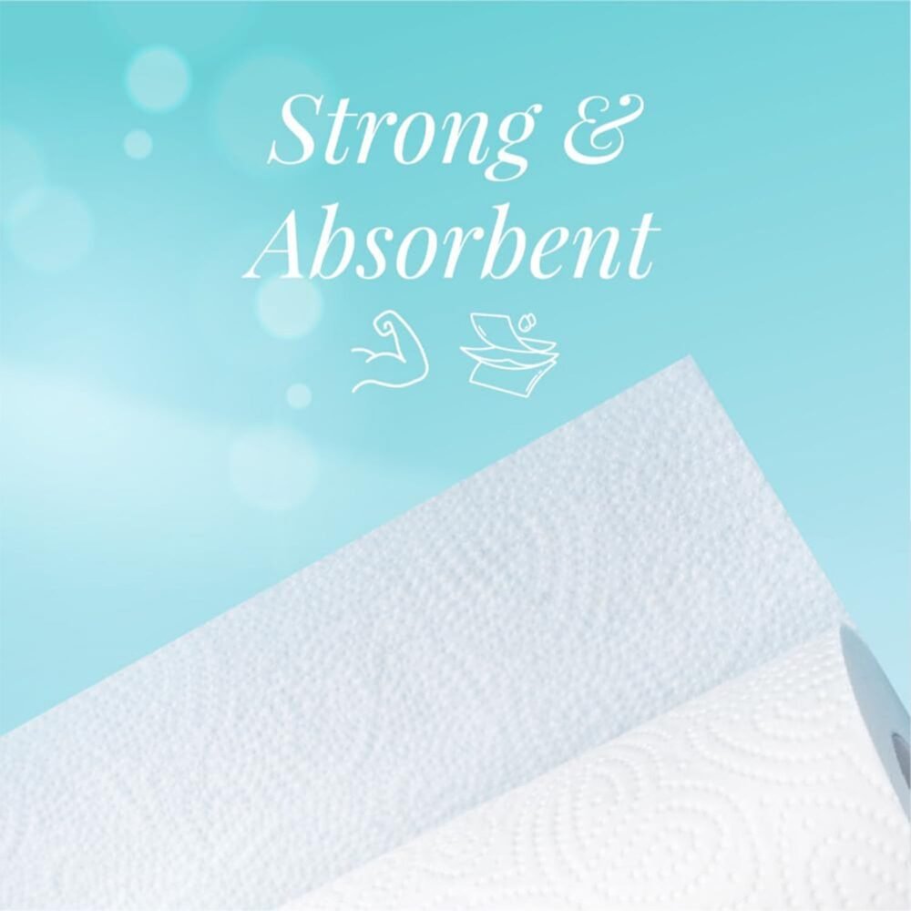 Super-Absorbent Kitchen Roll – 4 Rolls with 240 Sheets