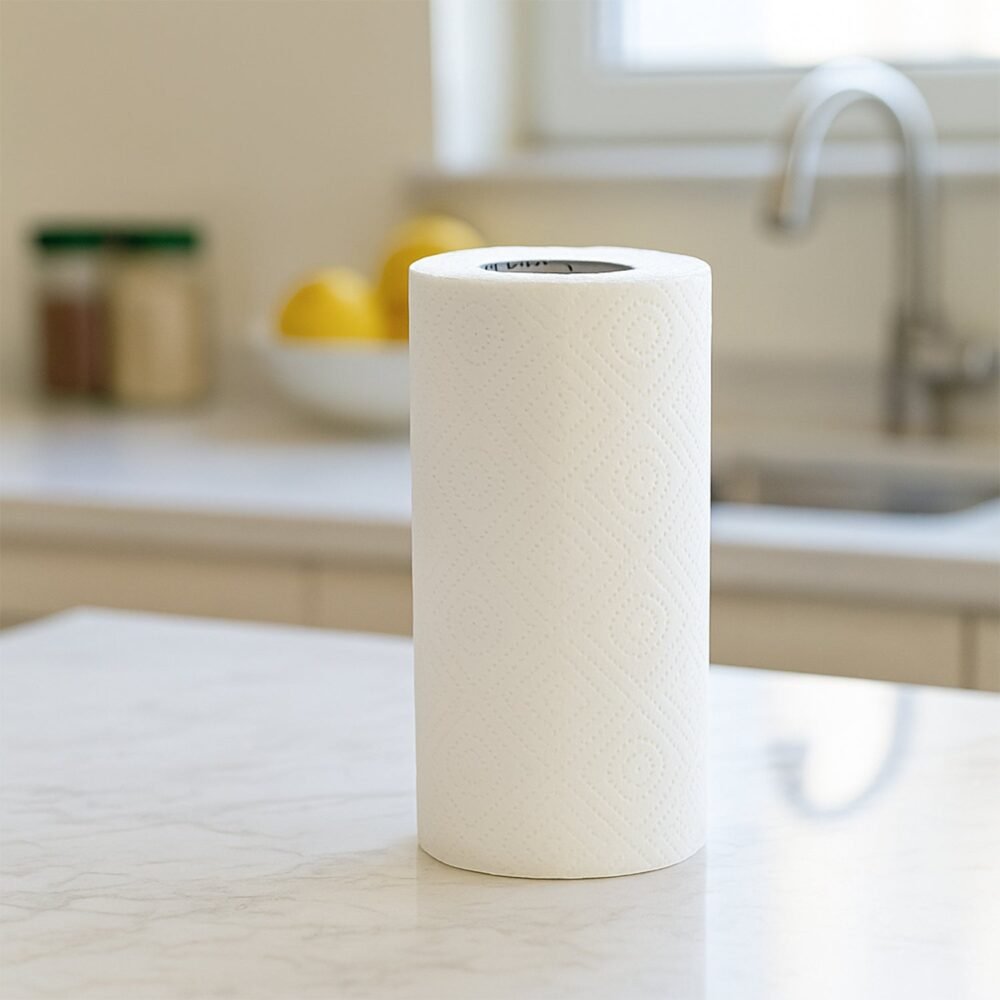 Kitchen Paper Towel Roll – 60 Super Absorbent Sheets