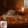 Krishna Flute Keychain – Devotional Metal Keyring for Spirituality