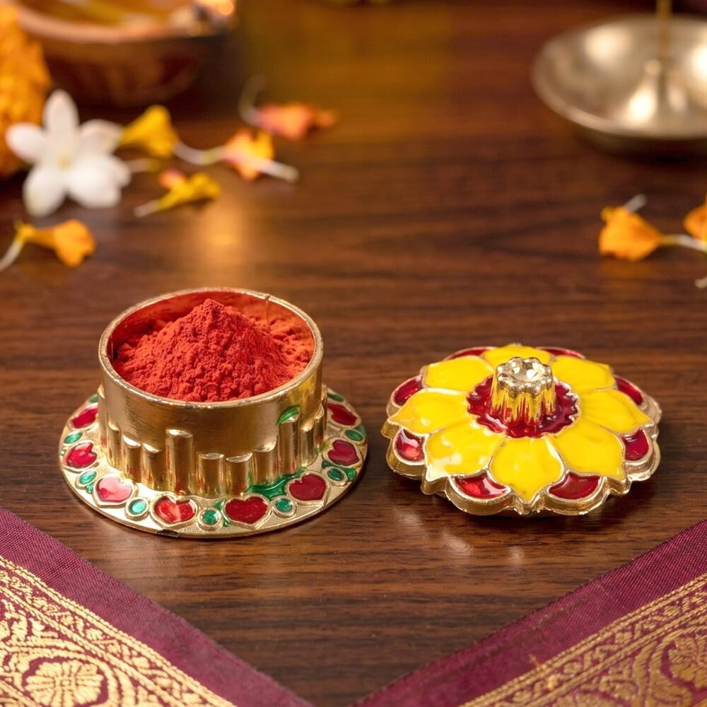 Kankavati Kumkum Box – Traditional Decor for Pooja Rituals