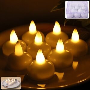 LED-Floating-Smokeless-Candles-01.jpg Round LED Flameless Tealight Candles – Safe Warm Glow Set of 8