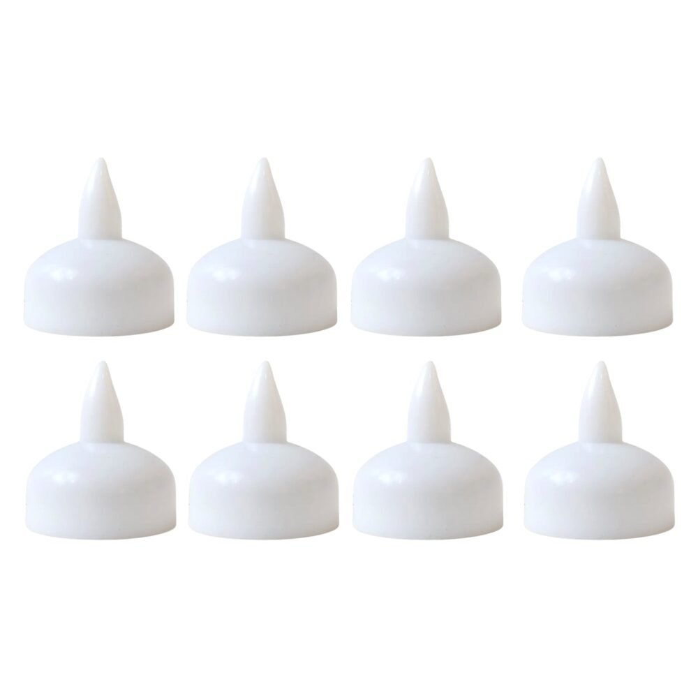 Round LED Flameless Tealight Candles – Safe Warm Glow Set of 8