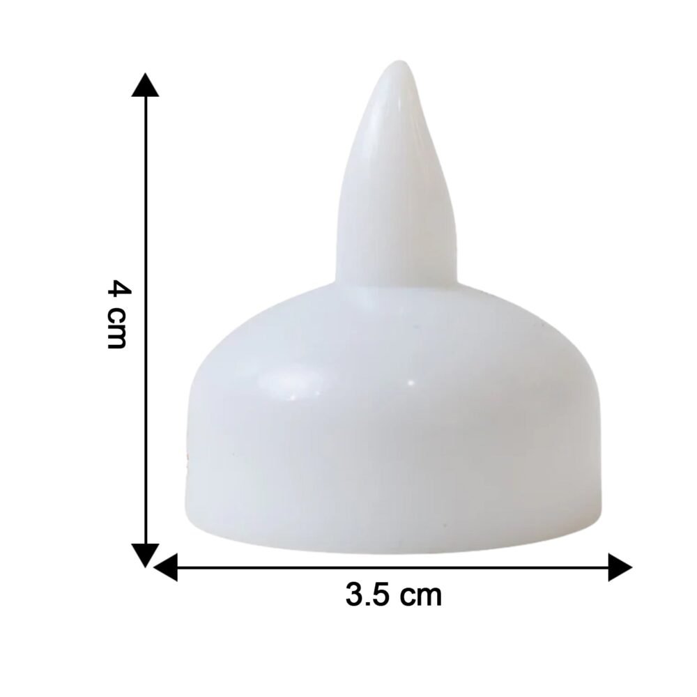 Round LED Flameless Tealight Candles – Safe Warm Glow Set of 8