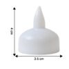 Round LED Flameless Tealight Candles – Safe Warm Glow Set of 8