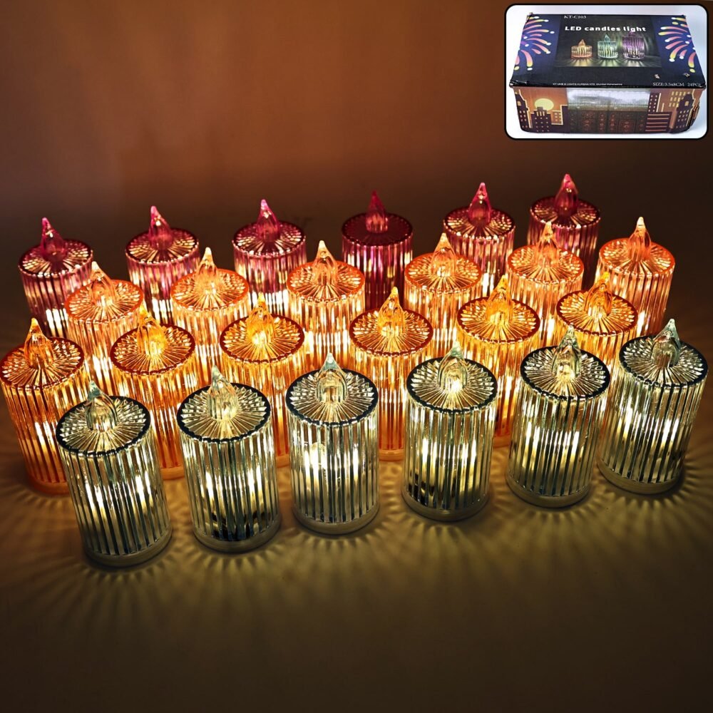 LED-candles-light-01.jpg LED Flameless Candle Light Set – 24 Pc Decorative Ambiance